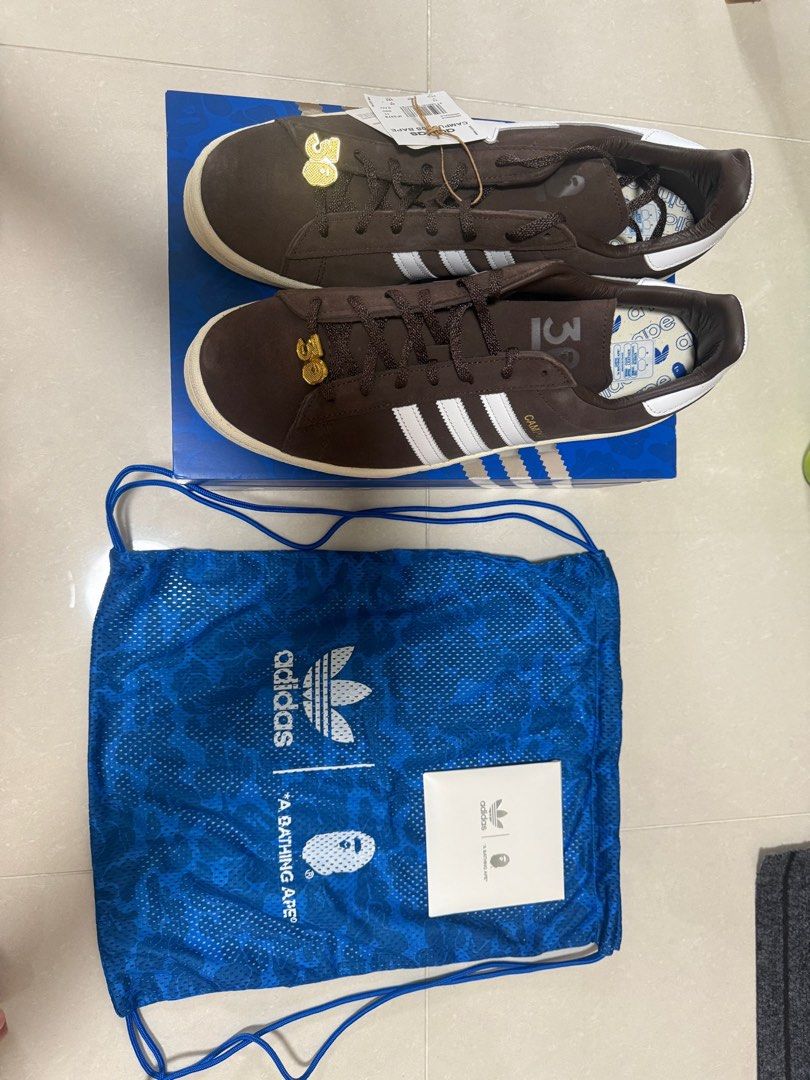 BAPE x adidas Campus 80s '30th Anniversary - Brown' IF3379 (Men US 11.5),  Men's Fashion, Footwear, Sneakers on Carousell