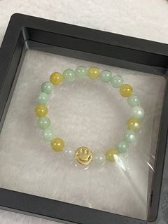 BB天然翡翠手鍊 彩虹 清新 寶寶生日禮物64217834671619110