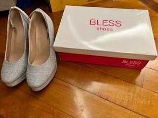 BLESS shoes閃銀4吋高踭鞋 6號64218034263809110