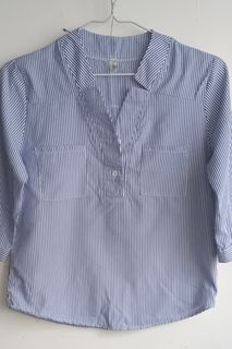 藍色條紋女襯衫64212191441409110