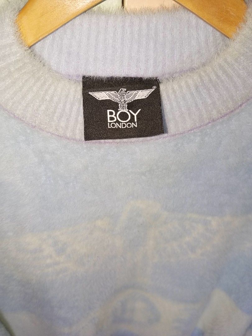 Boy London Sweater XS (Category: Activewear) located in Manila. Submitted by got_em_ware (Listing ID 1399234653, Image 3). Description: Reminders: ALL ITEMS ARE THRIFTED so manage your Expectation ( Bawal sa maselan at siraulo ) READY TO WEAR ITEMS/ ALREADY WASHED 📏Measurements: Inches ‼️Disclaimer: some items may or may not have small hole, runs, cut tag labels, wrong sizing, mendings, and uneven stitch, permanent/washable stains ✨Boy London Fu