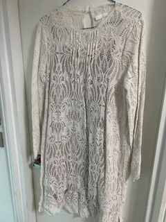 Bread n Butter白色 Lace Dress高貴顯瘦64213876625923110