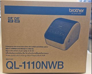 Brother QL-1110NWB Professional Wireless Label Printer, 4" Wide Format 專業無線寬幅 (4吋) 標籤打印機 全新未拆 100% Brand New