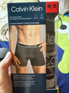 Calvin Klein 男士四件裝平角內褲 M 碼64211355719555110