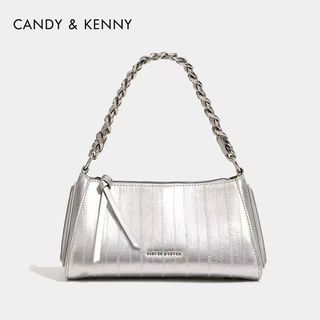💎誠信賣家💎CANDY & KENNY 小眾設計三角圓筒包女2025新款時尚鏈條包法式腋下包64212407022081110