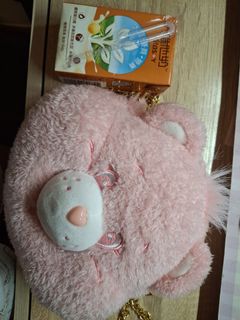 Care Bears 粉色毛絨斜挎包64214784145026110