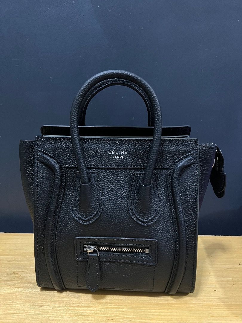 Celine Nano Luggage black leather (Category: Luxury Bags & Wallets) located in Antipolo. Submitted by mjlenihcpreloved (Listing ID 1337193959, Image 1). Description: .