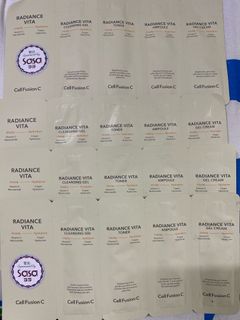 Cell fusion c radiance vita cleansing get or toner 一條四包64214305583361110