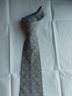 Chanel 灰色格紋領帶64208762272002110