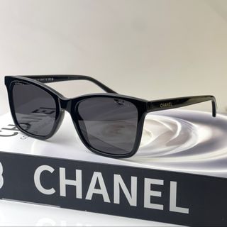 Chanel 黑色太陽眼鏡64218033602435110