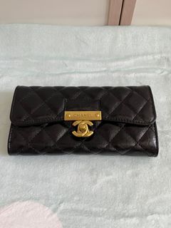 Chanel 菱格紋皮革錢包64209179527939110