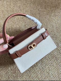 💎Trusted Seller💎 ck Brown Canvas Kelly Bag64211549950978110