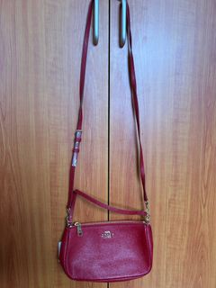 Coach 紅色皮革斜孭袋64208116462595110