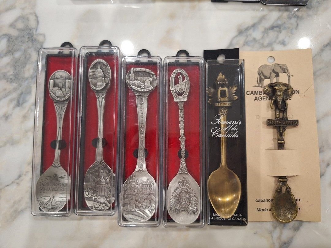 Collectible Souvenir Spoons (Category: Vintage Collectibles) located in Batangas. Submitted by tins_closet88 (Listing ID 1262147456, Image 2). Description: brand new collected from different countries.