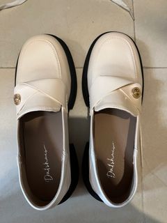 D+AF. 米白色厚底樂福鞋64210708421123110