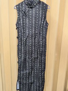 Dress中式黑色碎花旗袍QiPao64215707312129110