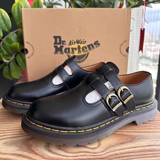 🌟Official Website Authorized Merchant🌟Dr.martens Dr. Martens MARYJANE Mary Jane Shoes 8065 Low-top Double-buckle Martin Boots Women's British Fashion Student Casual Platform Shoes Size: 35-4364207449392003110