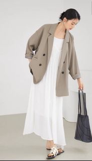 DUBAI 杏色雙排扣西裝外套64212406653059110