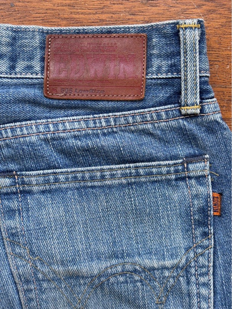 Edwin Button-fly Selvedge Denim 505 | Made in Japan (Category: Jeans) located in Paranaque City. Submitted by grailonious (Listing ID 1399209464, Image 2). Description: Edwin 505 Lowrize Japanese denim. Amekaji, workwear etc. All measurements posted. Best fits sz 30 Waist 38.5cm=15.16 in Not momotaro flat head mccoys etc .
