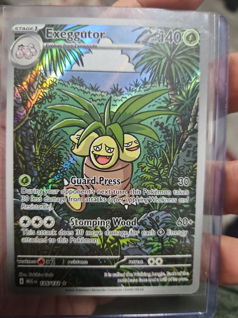 Exeggutor ir mega evolution (Category: Raw Cards) located in Singapore. Submitted by nab_mnnn (Listing ID 1399229073, Image 1). Description: exeggutor ar ir illustration rare pokemon mega evolution additional $3 for smartpac.