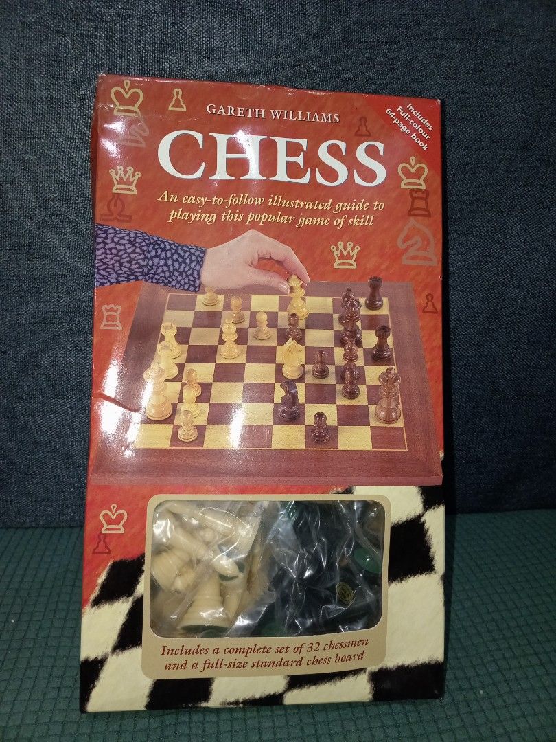 Gareth Williams Chess Set (Category: Board Games & Puzzles) located in Pasig City. Submitted by ariascarl17889 (Listing ID 1399227125, Image 2). Description: - Brandnew (sealed) - Full-size chess set by Gareth Williams - Includes chess board and 32 chess men - Features an illustrated guide - Complete and ready for play.