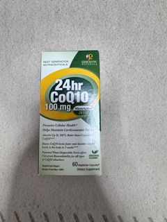 Genceutic Naturals, 24 小時輔酶 Q10，100 毫克，60 粒素食膠囊64213656172035110