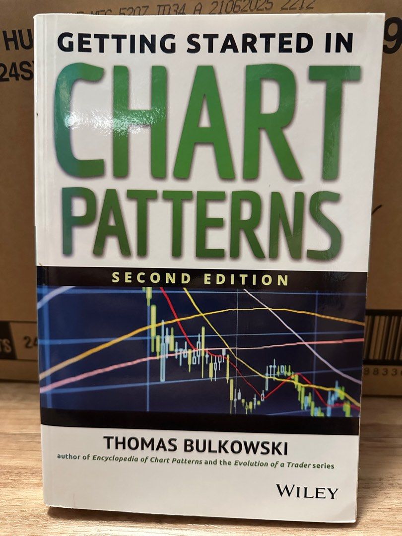 Getting Started in Chart Patterns - Second Edition (Category: Storybooks) located in Singapore. Submitted by happyearth-3dc4 (Listing ID 1399181575, Image 1). Description: - "Getting Started in Chart Patterns" by Thomas Bulkowski, 2nd Edition. - Published by Wiley. - Excellent resource for learning chart patterns. - Helps understand the evolution of a trader..