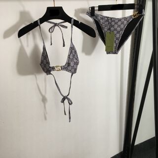 GG women S XL bikini swimwear swimsuit 女裝比基尼 比堅尼套裝 泳衣 grey brown pink green blue yellow orange13764214783818499110
