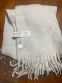 GRL 白色毛絨圍巾64214076298243110