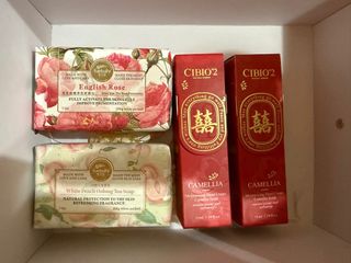 Hanbolly 英國玫瑰及白桃香皂 + Cibio'2 山茶花護手霜64218264171651110