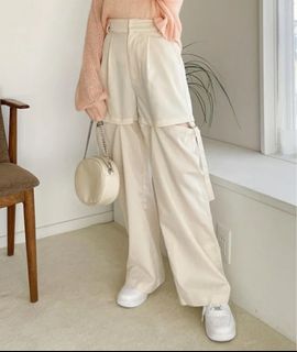 全新Heather白色長褲，兩種著法64213021331715110