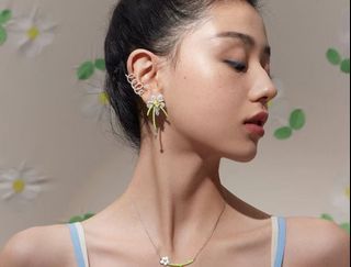 💎誠信賣家💎HEFANG Jewelry · 綻放花花耳環萬花筒系列小眾設計高級感耳釘耳飾64213877350531110