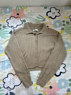 Hollister cardigan 坑條針織短版外套64210708715522110