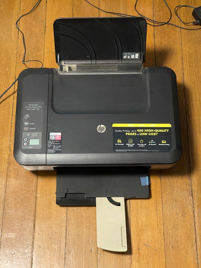 HP DeskJet Ink Advantage 2515 (Category: Printers, Scanners & Copiers) located in Mandaluyong City. Submitted by darrenavocado (Listing ID 1399132667, Image 2). Description: • Printing still works •Scanner needs repair (Scanning unit/assembly may need replacement) •USB Connection/Wire included •No Box ——- Unit may be brought up for repairs or for parts!.