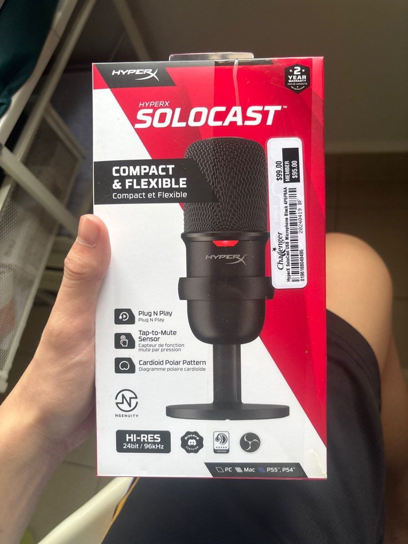 HyperX SoloCast USB Microphone - Brand New