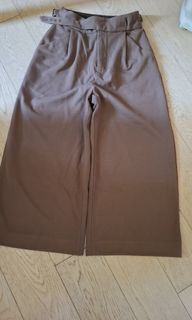 initial 啡色闊腳褲64210708110466110