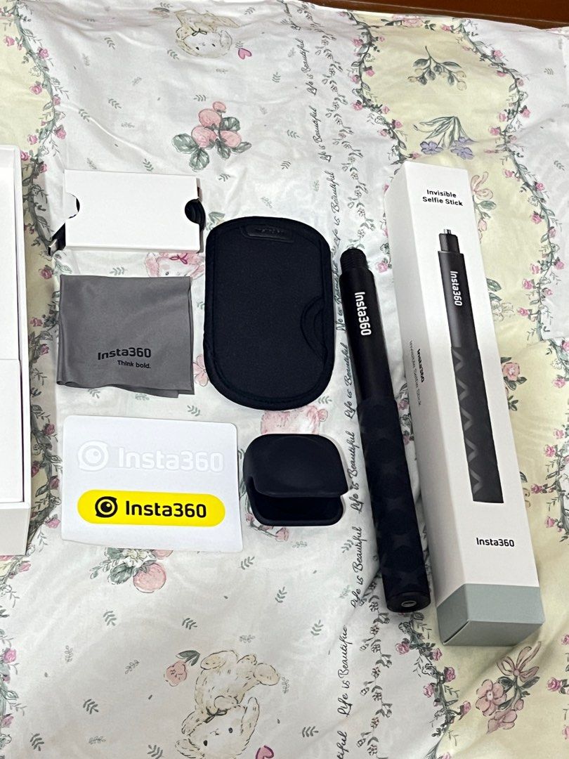 Insta360 X3 Action Cam -Get Set Bundle (Category: Cameras) located in Rizal. Submitted by mazeeee (Listing ID 1399207567, Image 3). Description: PRICE IS NEGOTIABLE NO ISSUE (scratches, cracks, or defectivity) RFS: Unused Item was received on Sept. 1 , 2025 Only been used 3 times Inclusions: - 114 Invisible Selfie Stick - 64GB microSD Card - Lens Cap - Charger Cable - Protective Pouch - Lens Cloth -With lens guard -With Tempered glass Proof of le