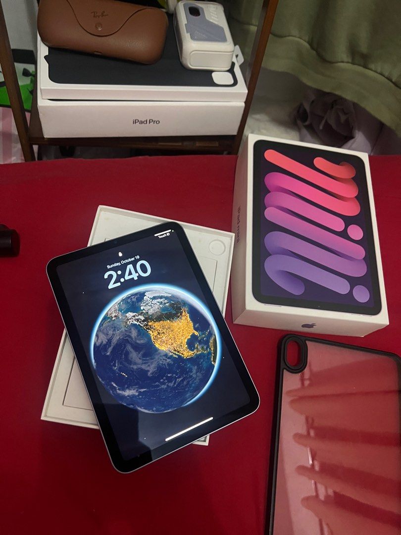 Ipad mini 6 64gb (Category: iPad) located in Quezon City. Submitted by tyler8. (Listing ID 1399147863, Image 2). Description: Ipad mini 6 64gb -15,300 Check all you want upon meetup No issue with box & case worth 2750 Barely used Marikina- Qc location. pag usapan nalang ibang meetup. .