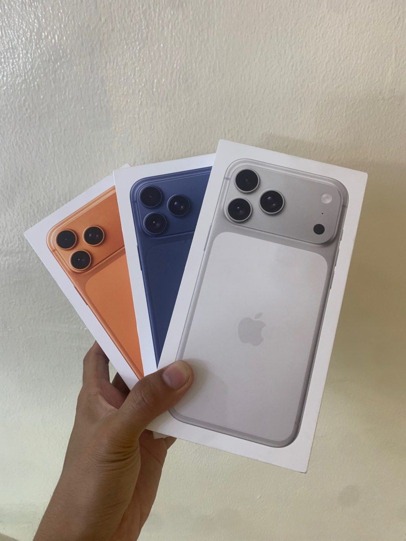 Iphone 17 pro max 256gb,512gb,1TB and 2TB (Category: iPhone 17 Series) located in San Juan City. Submitted by rodelmarllemit (Listing ID 1399095943, Image 2). Description: BRAND NEW IPHONE 17 PRO MAX 256gb 512gb 1 TB 2 TB 1 year warranty 7 days replacement Mode of Payment: •Cash •Bank Transfer •GCash & Maya Installment: •Credit Card •Ggives •Cash on Delivery •Shipping •Meet Up •Trade In You can visit our Physical store in Stall number Y-21 Aquari