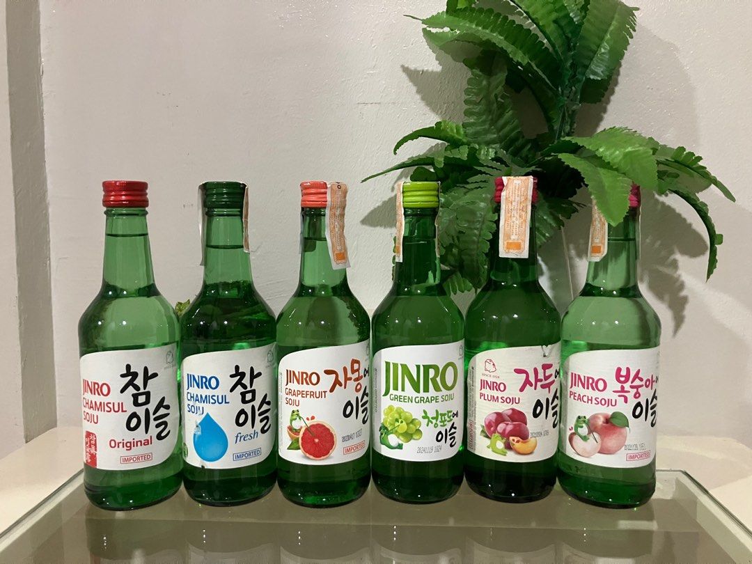 Jinro Soju Assorted Flavors 360ml (Category: Beverages) located in Quezon City. Submitted by kurosu09 (Listing ID 1399213762, Image 1). Description: *80/pc or take all 43 bottles for 3225 *Available flavors are: - Chamisul Fresh 5x - Chamisul Original 11x - Grapefruit 4x - Green Grape 5x - Plum 4x - Peach 14x - Great for sharing with friends - Ideal for cocktails - A fun treat for yourself - Payment via bank transfer, GCash, Maya - Unfortunately 