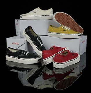 KAMIYA VULCANIZE SNEAKER 23AW 開口笑帆布鞋板鞋 35-4464214783770626110