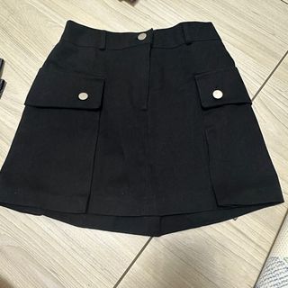 韓國🇰🇷kr 東大門 黑色工裝牛仔短裙 Black Skirt64214073805186110