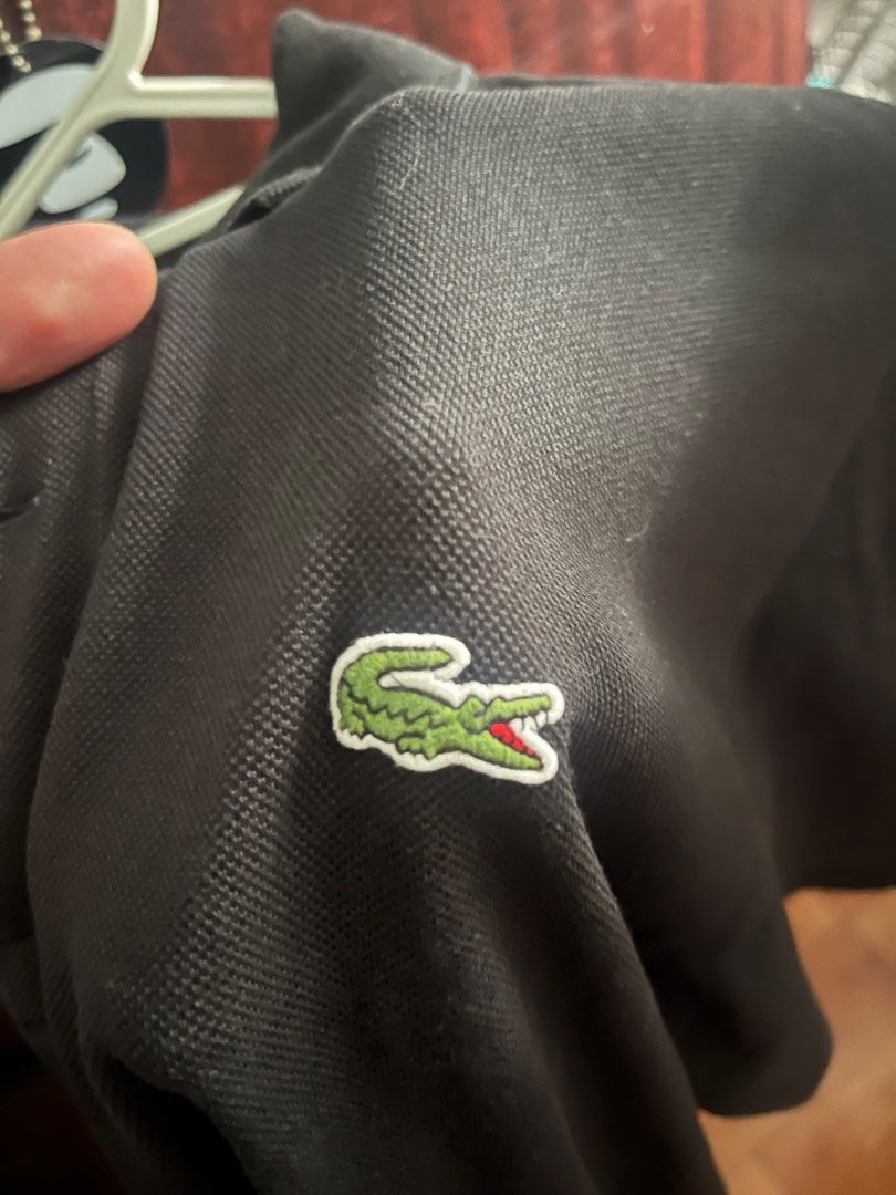 Lacoste Classic Fit Polo Shirt (Category: Tshirts & Polo Shirts ) located in Quezon City. Submitted by vince1997 (Listing ID 1399082391, Image 3). Description: - Lacoste polo shirt - Color: Black - Size: M - Features the iconic crocodile logo - Button-up collar - Comfortable fabric Fixed Freebie uniqlo airism polo shirt.