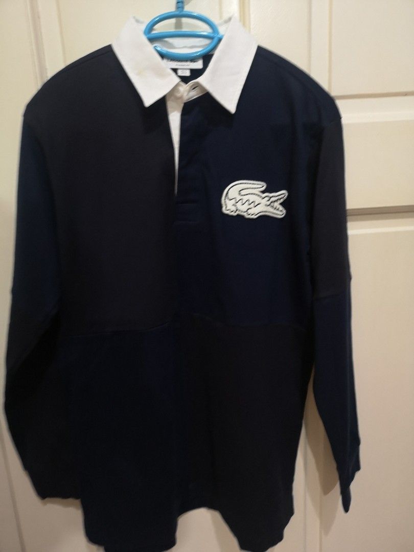 Lacoste rugby shirt (Category: Coats, Jackets and Outerwear) located in Mandaluyong City. Submitted by japs2 (Listing ID 1399106781, Image 2). Description: Lacoste rugby shirt Small size 3 Wore twice only BGC Mandaluyong area.
