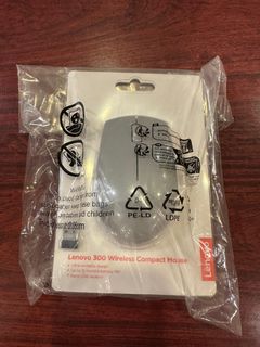 全新Lenovo 300 Wireless Compact Mouse 無線滑鼠64217124789890110