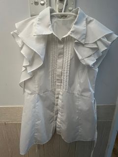 Lily Brown 白色荷葉邊上衣64214532042755110