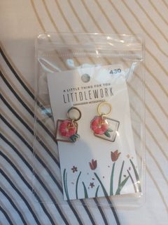 Littledwork 繡花耳環64210509867393110