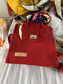 Lux Felt London 紅色手提包64209179288834110