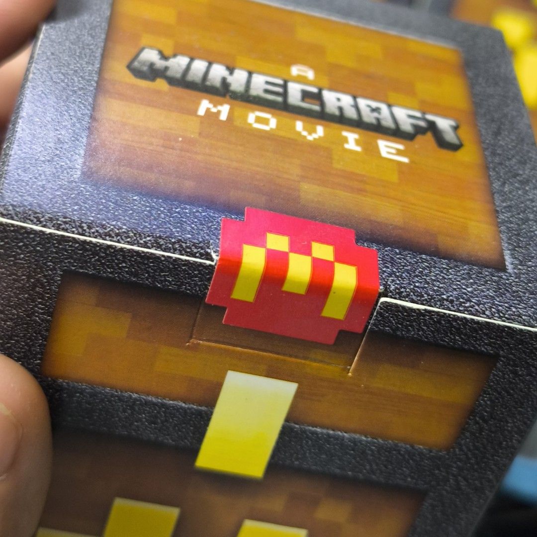 Mcdo x Minecraft Movie Toy sets (Category: Designer & Blind Box Toys) located in Manila. Submitted by shiroe.17 (Listing ID 1399213843, Image 2). Description: ALL Happy Meal are unopened: Kids Toy -Skeleton -Bee -Pink Sheep -Gold block and Dawn -Grass block and Llama -Diamond block and Steve Adult meal toys TAKE NOTE: THESE ARE ALL SEALED AND REDEEM CODES ARE NOT USED. -Grimace -Zombie Hamburglar -Birdie Wings -Big Mac Crystal -Fry Helmet Get all