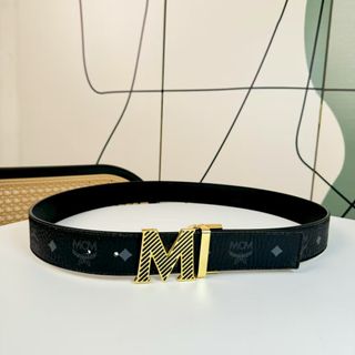 💎誠信賣家💎MCM 腰帶中性款、男女均可、4.0CM64213877689985110